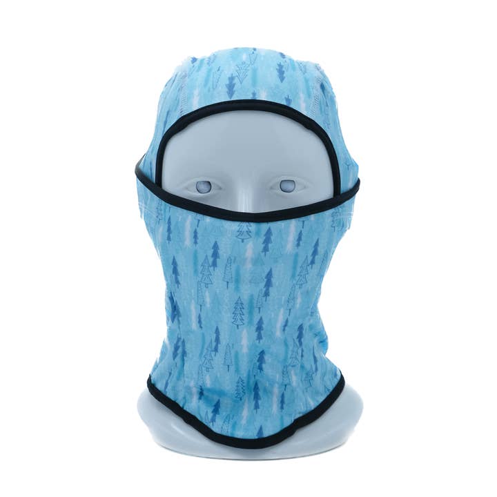 Kids Ski Snowboard Balaclava Face Mask - Blue Tree for wholesale by Monvia