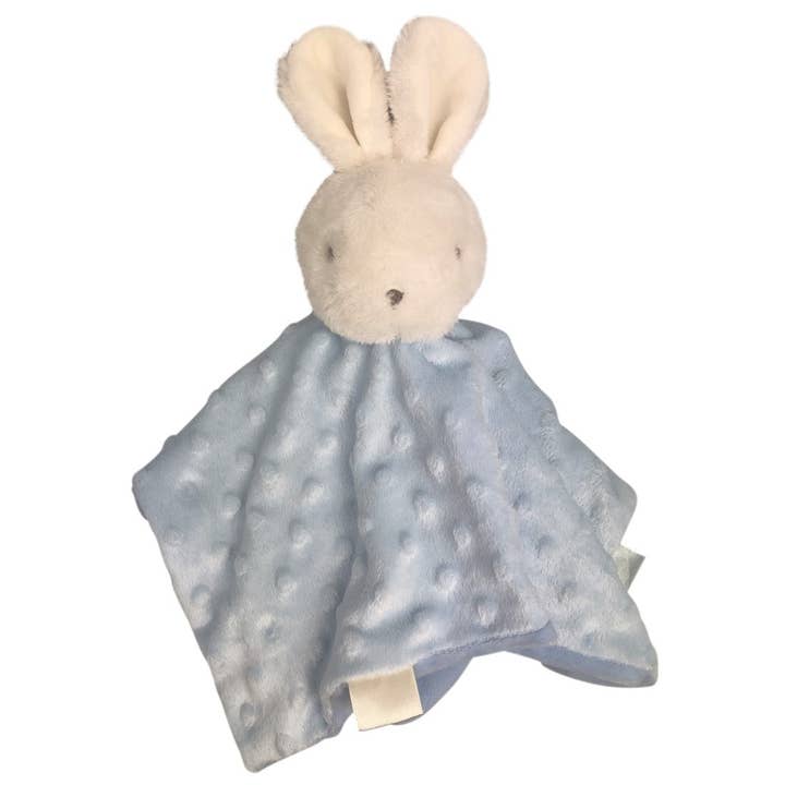 Fluffy Bunny Comforter - Blue - 30cm for wholesale by ES Kids