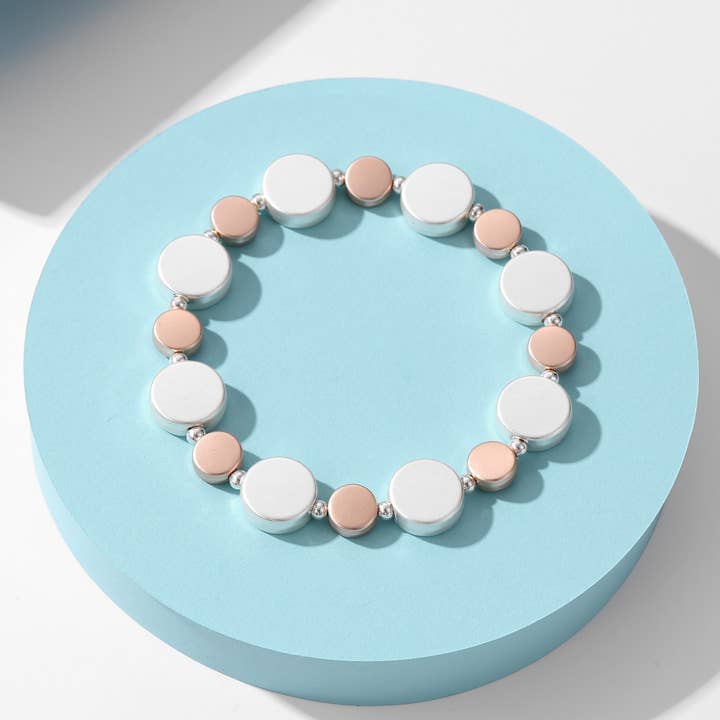 Rond Beaded Bracelet (B&S) B301778S/SR/SG for wholesale by Gracee Jewellery