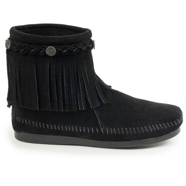 Minnetonka - Wholesale Booties - Women's - Women's Suede Fringe High Top Back Zip Ankle Boot Bootie10