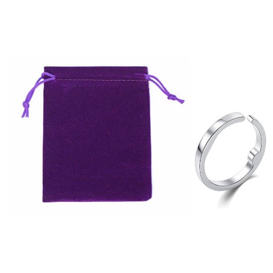 My Wholesale Warehouse – Großhandel Band/Stapelring – Acusnore Schnarchring aus Sterlingsilber mit 2 Druckpunkten1