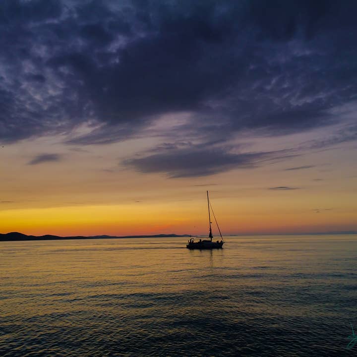 Sunset at Sea Photography Art Impressão de decoração de parede de tamanho múltiplo por atacado de Hope Decor