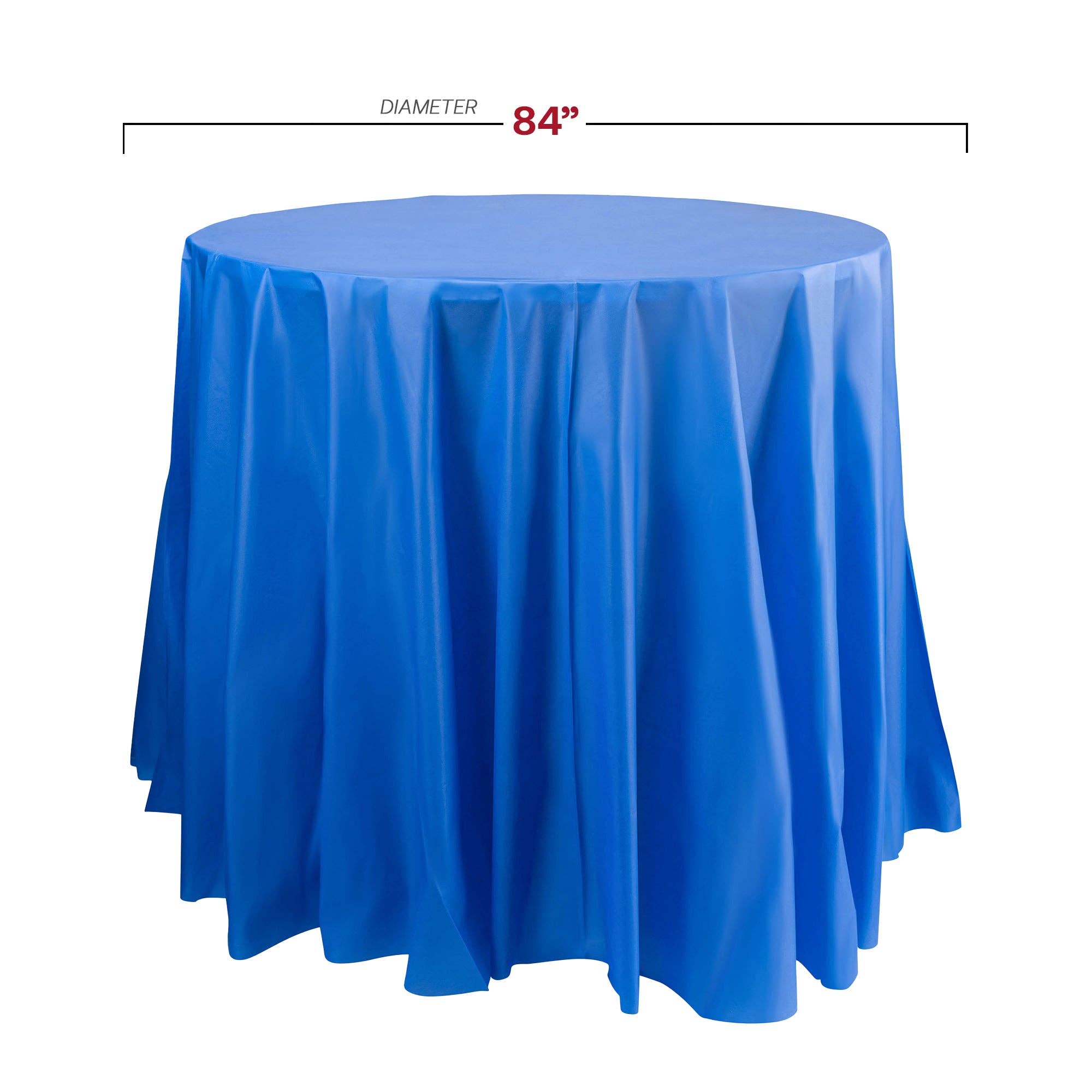 Smarty had a Party – wholesale Disposable table cover/runner – 84" Navy Round Plastic Tablecloths - 96 pcs1