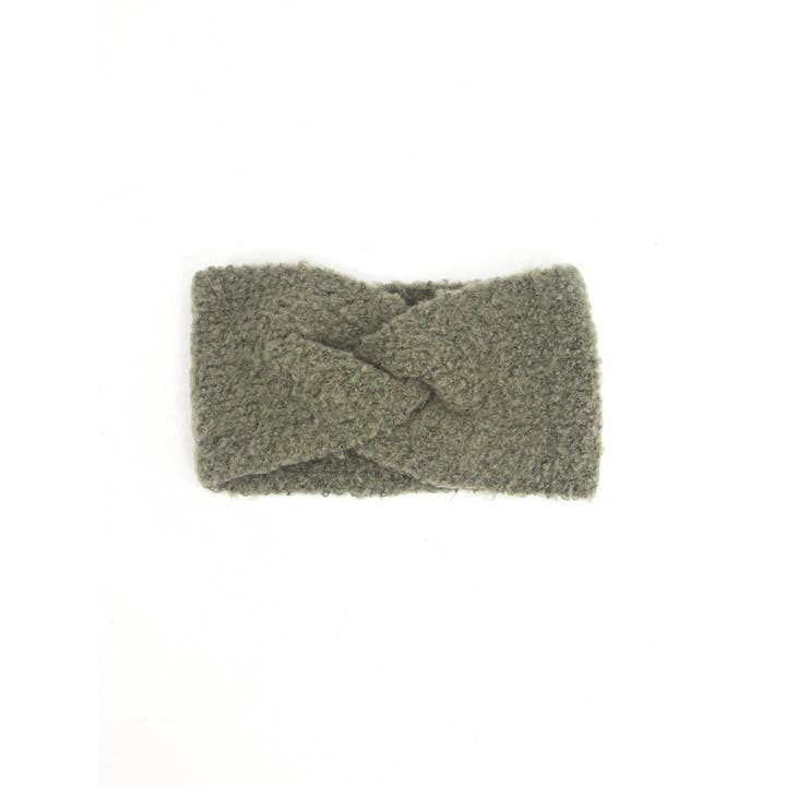 Sarta Accessories - Wholesale Fashion Headband - Women's - Bekka Twist Front Headband - Khaki, Plain Textured