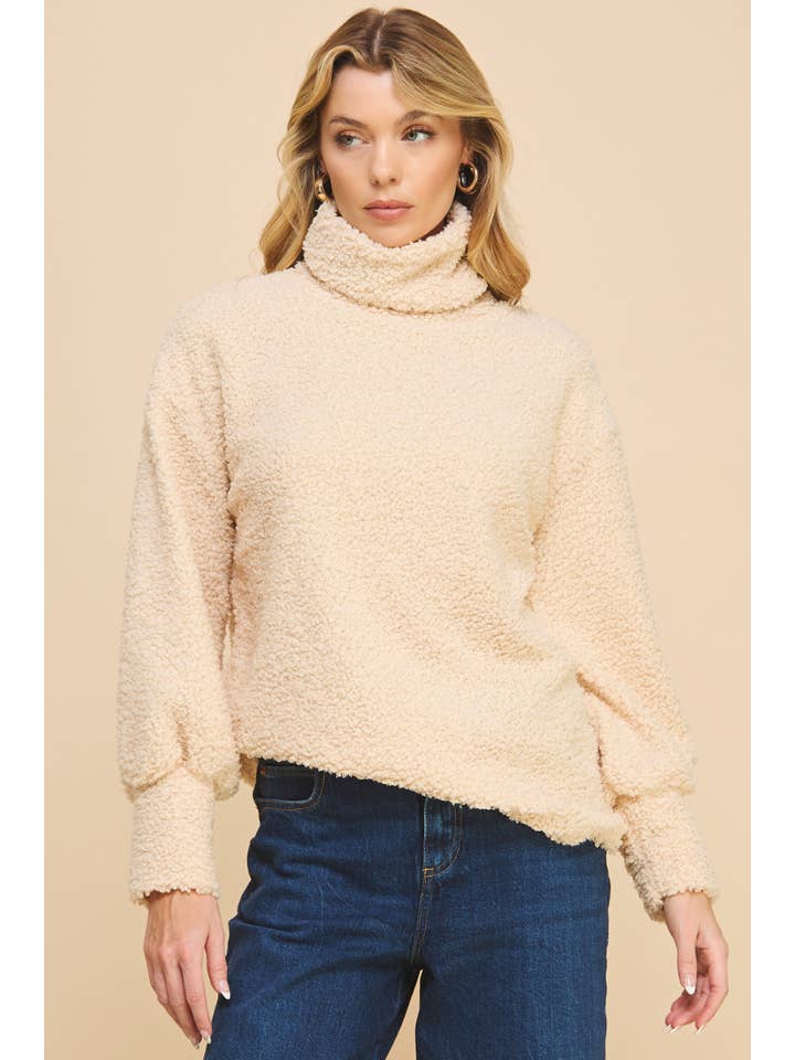 IST1188 Be Grateful Sweater Taupe for wholesale on Faire