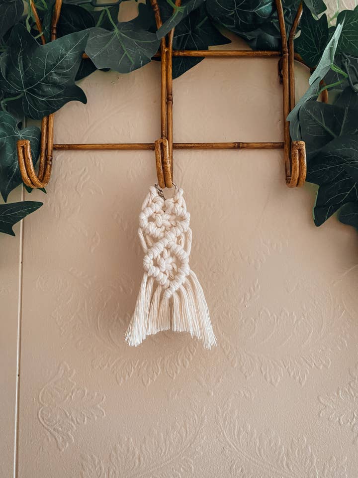 Macrame Keychain for wholesale by Rachel’s Rope