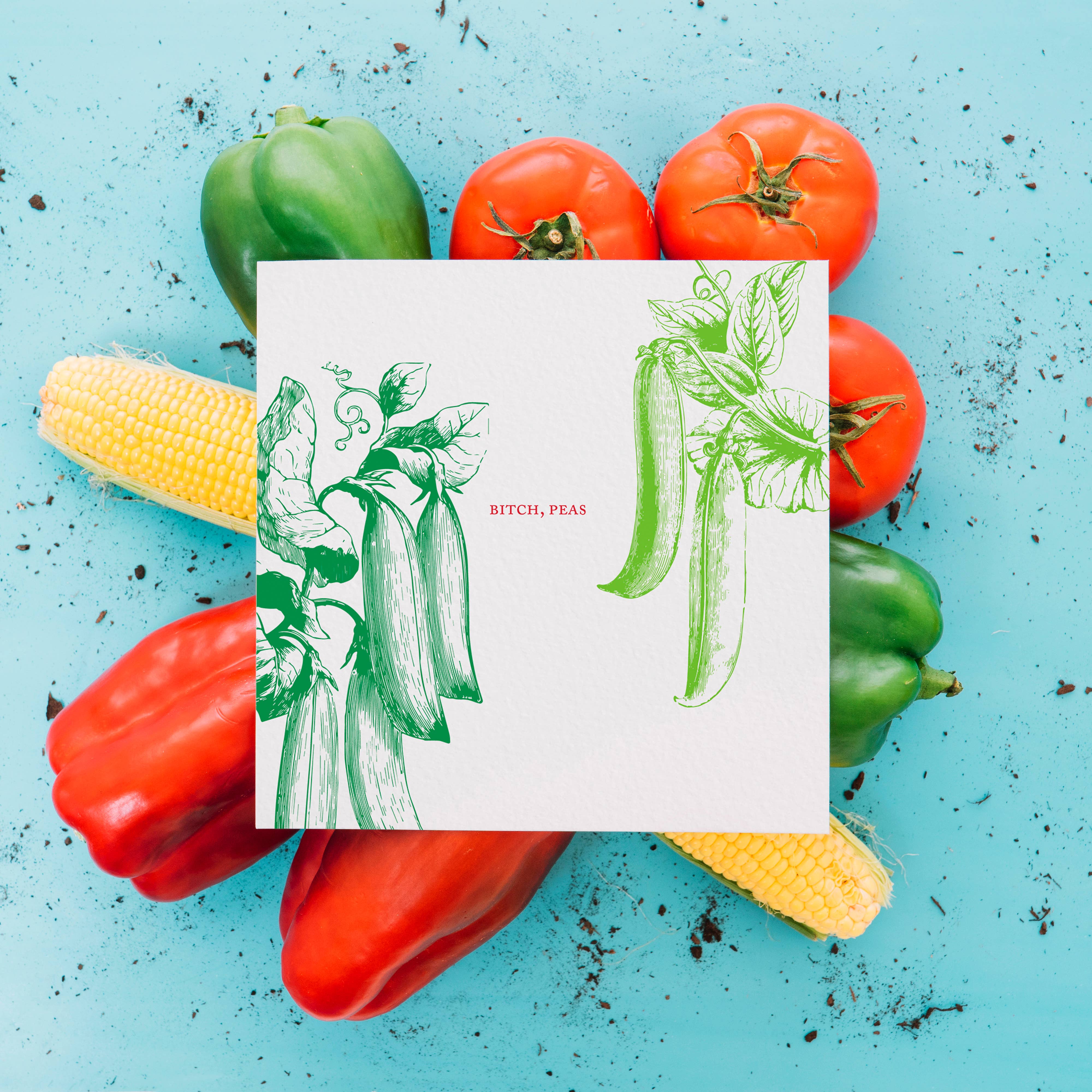 Ampersand M Studio – wholesale Vardagliga hälsningskort – Tik ärtor gratulationskort4