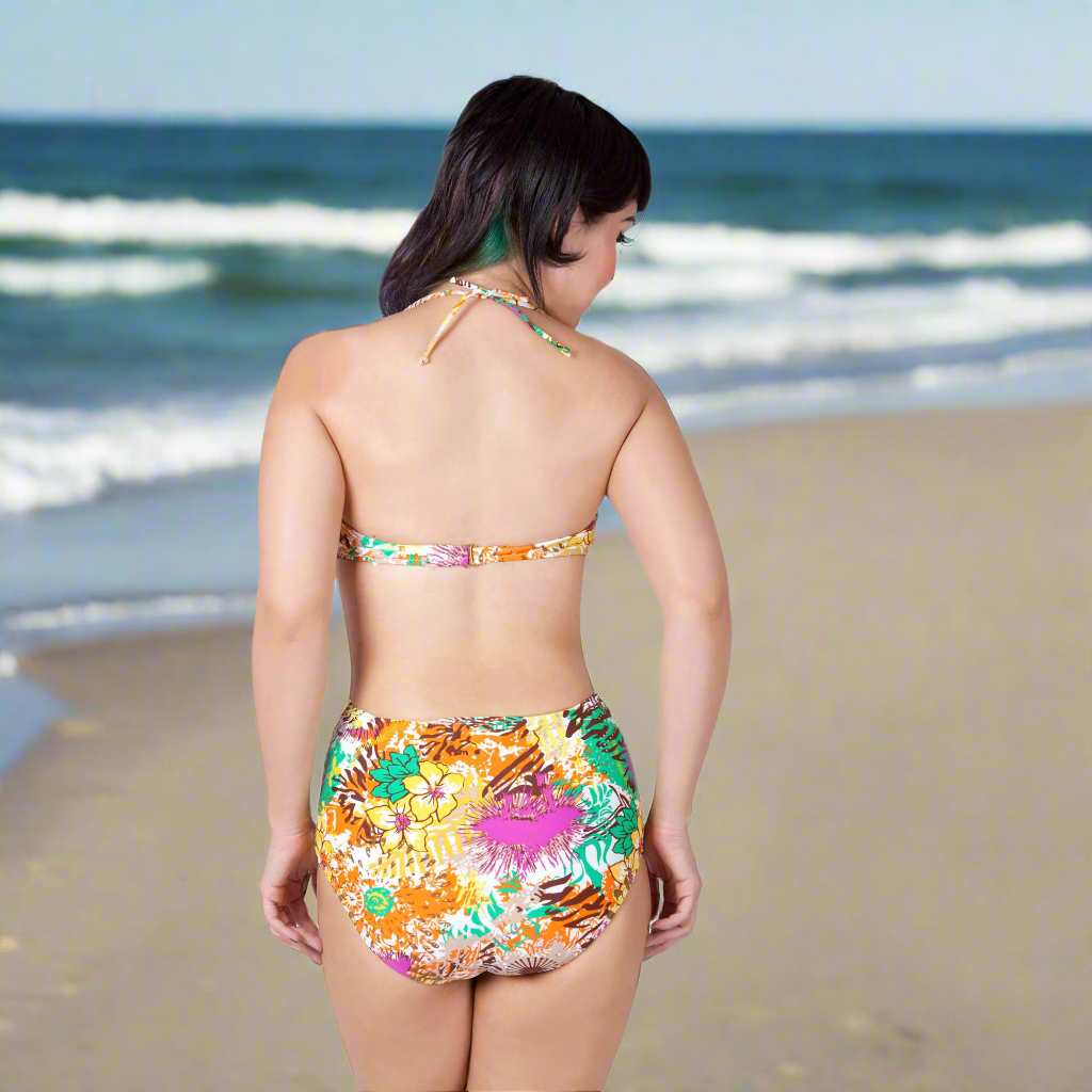 Floral Natalia High-Waisted Bikini for wholesale on Faire1