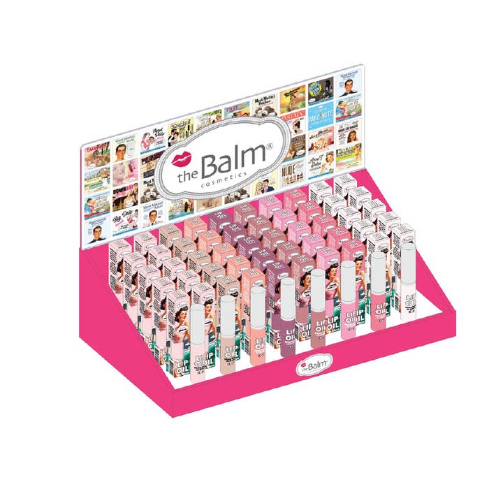 Lip Oil Paper Display for wholesale by theBalm Cosmetics EU