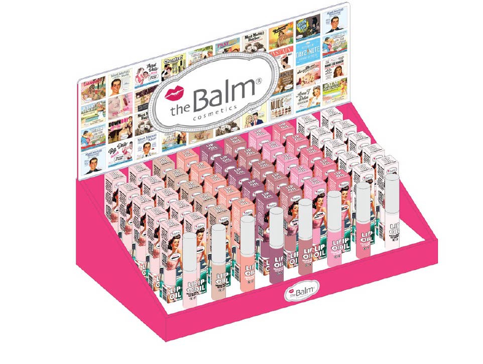 theBalm Cosmetics EU - Wholesale Lip Gloss - Lip Oil Paper Display