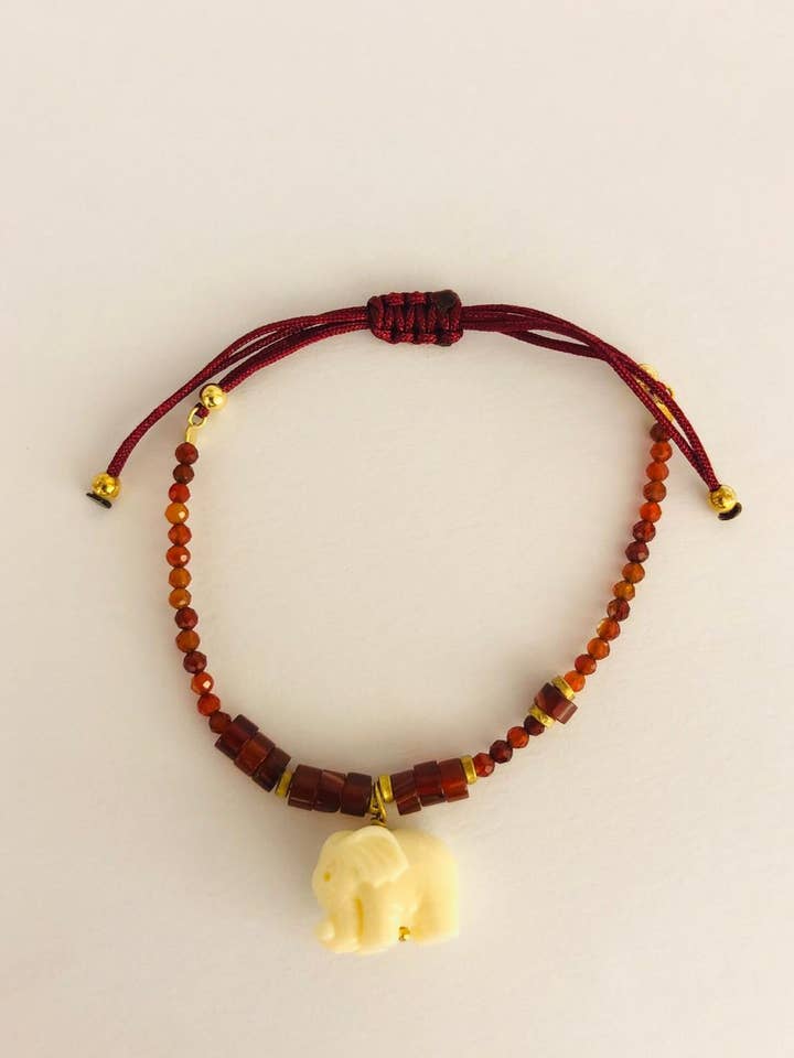 Elefantberlock Silkesarmband | Silver 925 för wholesale av DEMARCA