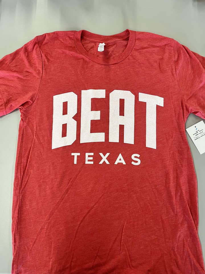 Beat Texas Gault Red Tee for wholesale by LivyLu
