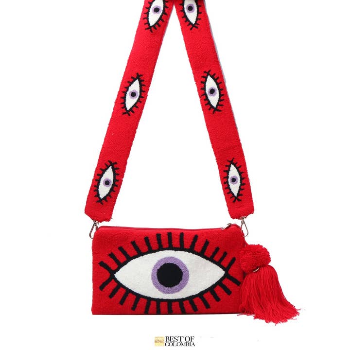 Bolso Red Evil Eye para venta al por mayor de Best of Colombia LLC
