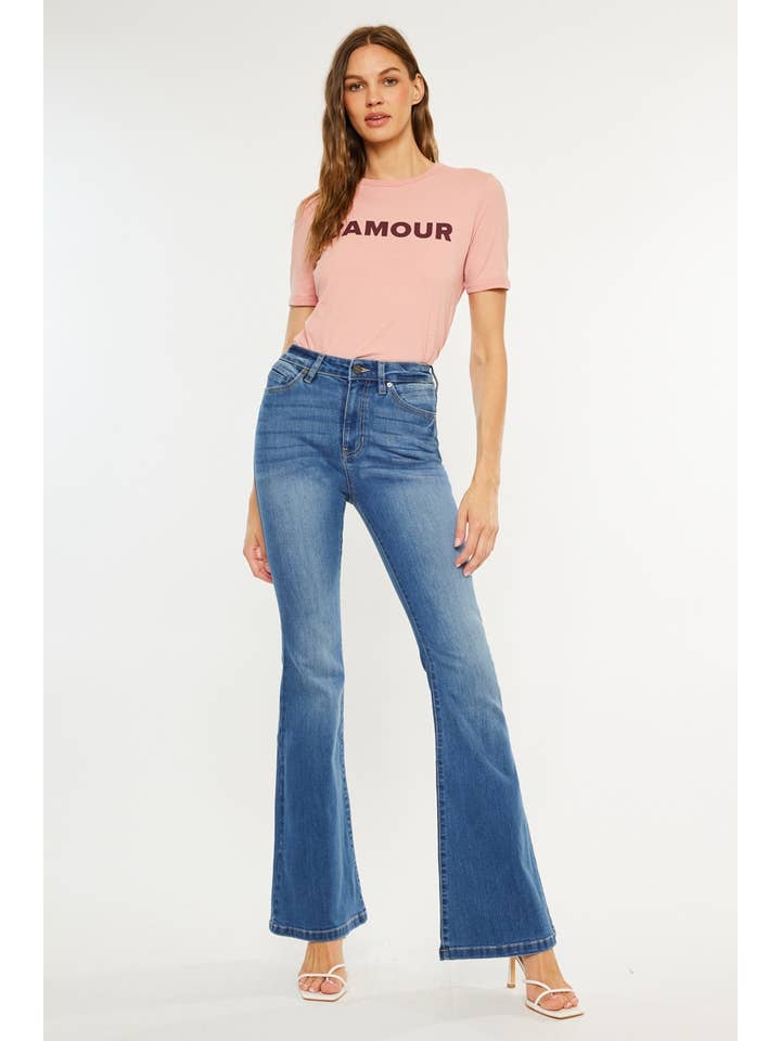 MEDIUM OPEN PACK HIGH RISE SUPER FLARE-KC8664M for wholesale on Faire