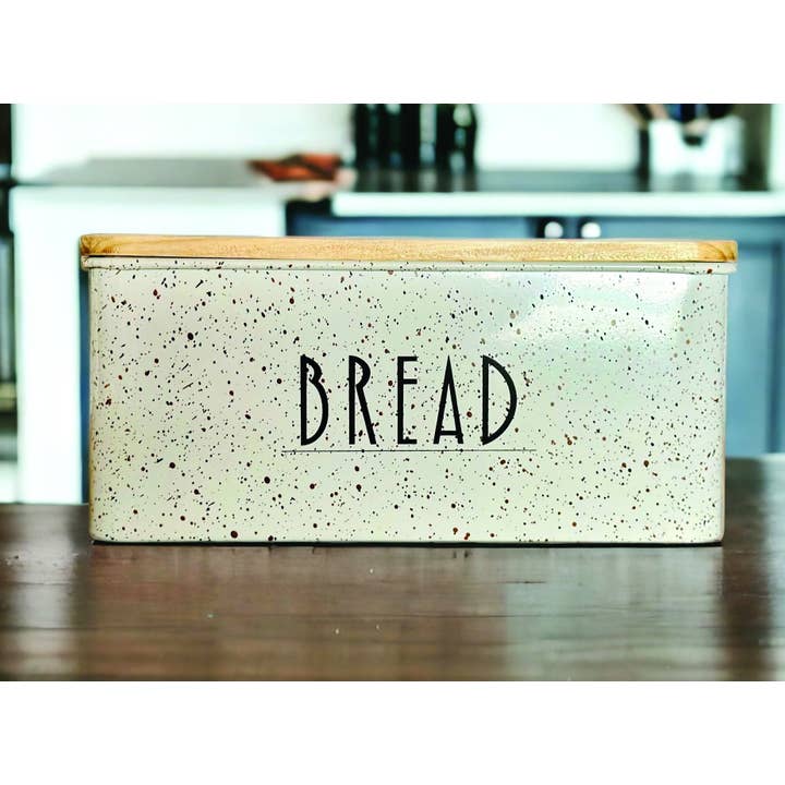 DNS Designs - Vente Boîtes à pain - Boîte à pain noire avec éclats dorés