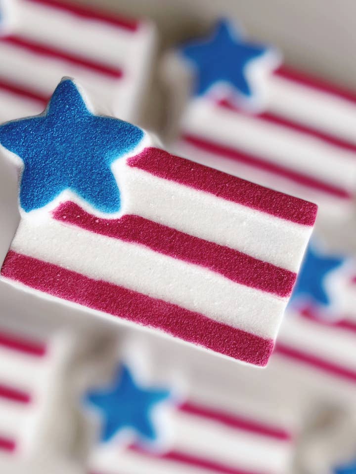 Flag Bath Bomb - 4th of July! for wholesale by The Sister Made