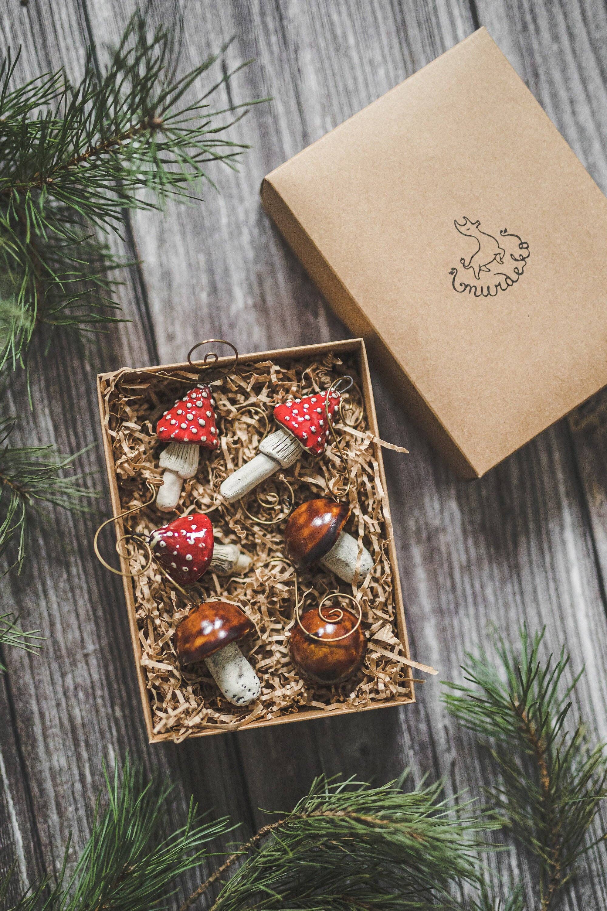 Danutė Murauskienė – wholesale Ornament set – Amanita and boletus mushrooms