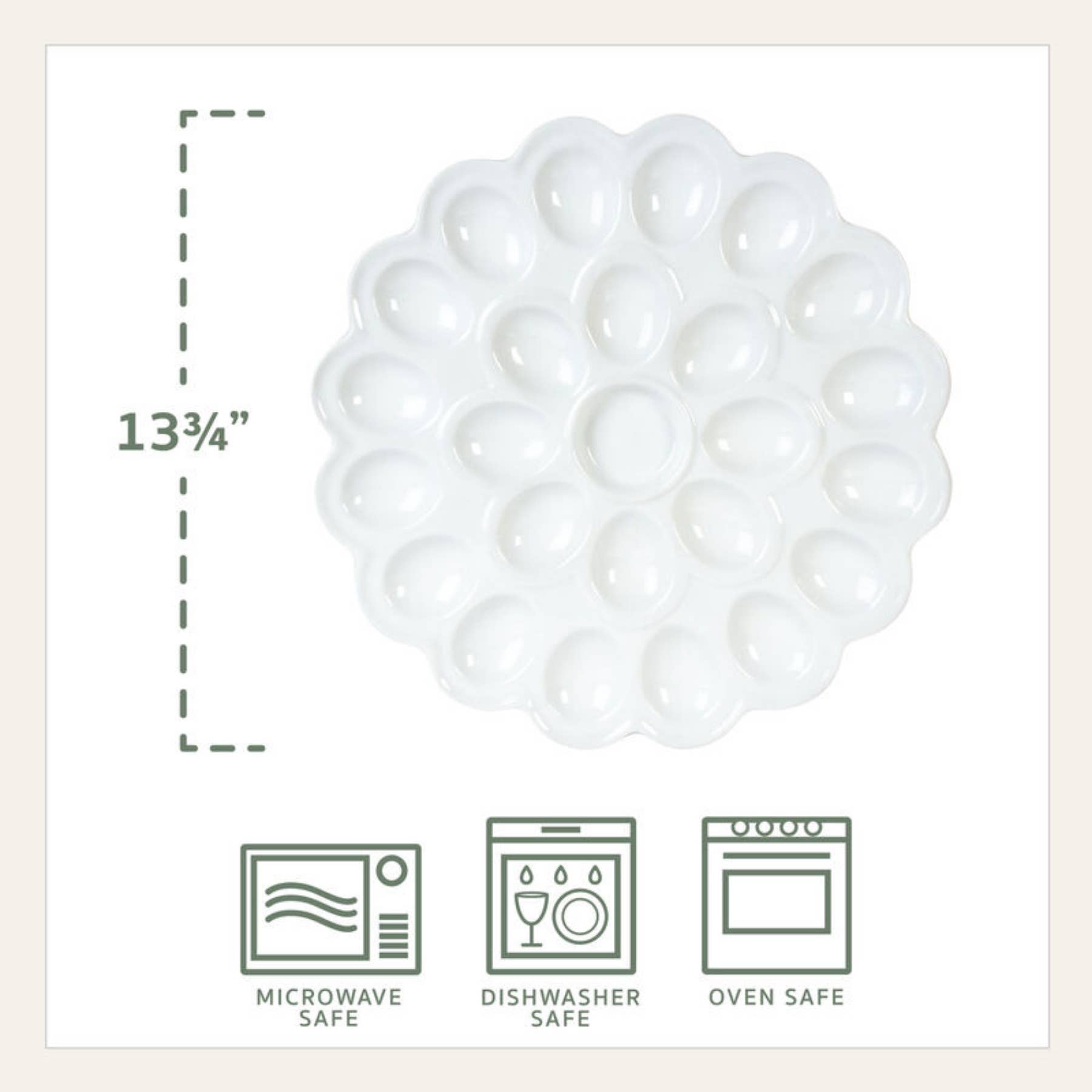 Everyday White Flower Egg Tray Brown Bx Pkg for wholesale on Faire1
