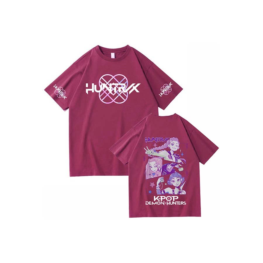 Paperdoll - Vente T-shirt à imprimés – femme - T-shirt Chasseurs de Démons K-Pop Anime7