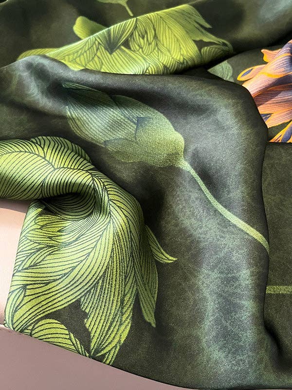 Sheer Trend - Vente Écharpe – femme - Châle et écharpe transparents à imprimé floral4