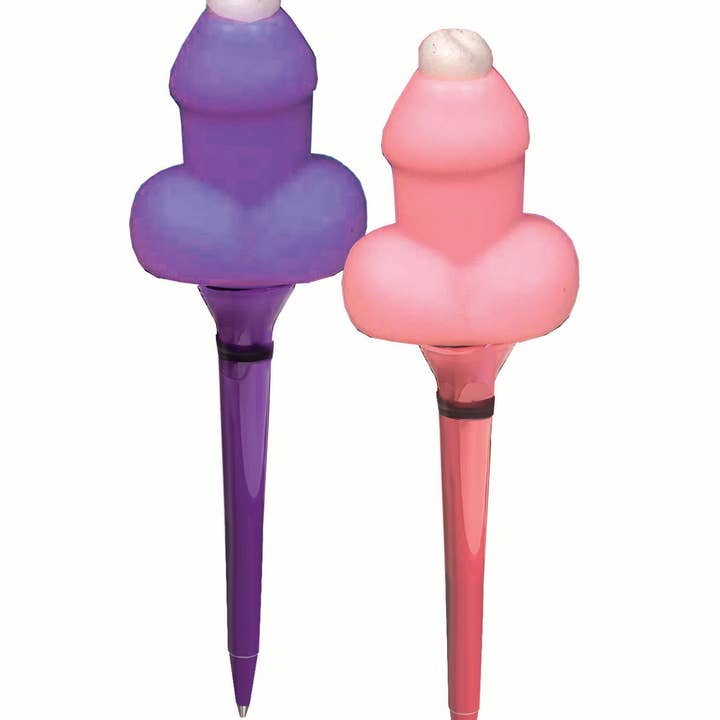 Little Genie Productions - Wholesale Gag gift/novelty gift - Super Fun Penis Bubble Blowing Penis Pen Display of 121