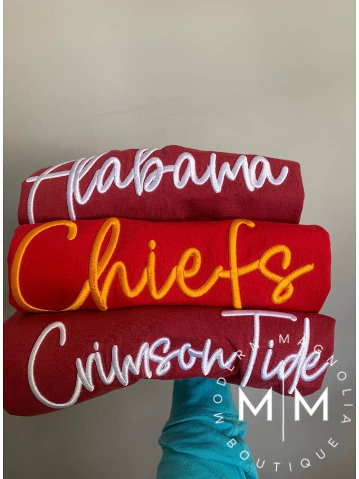 Modern Magnolia - Wholesale T-Shirt - Unisex - Embroidery 3D Puff Spirit Wear Long Sleeve | CUSTOM1