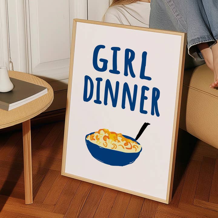 Mädchen-Dinner-Kunstdruck für den Großhandel von Sisterartclub