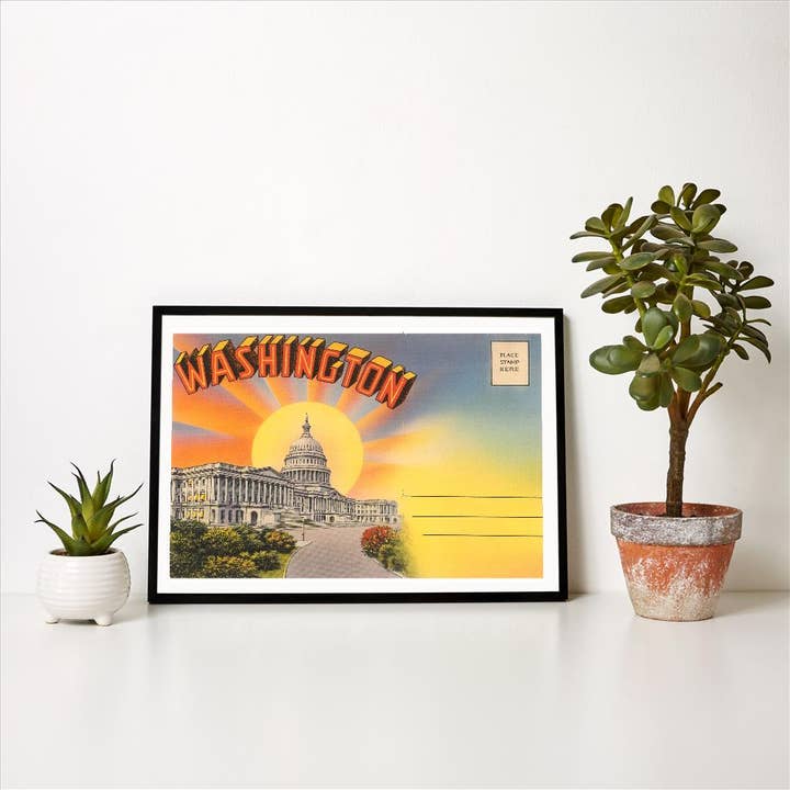 Found Image Press – wholesale Konsttryck – Konsttryck PF-118 Kapitolium Washington, DC