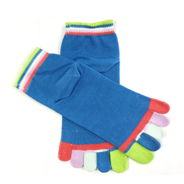Wrapables.com - Wholesale Socks - Women's - Wrapables Colorful Five Toe Socks Set of 54