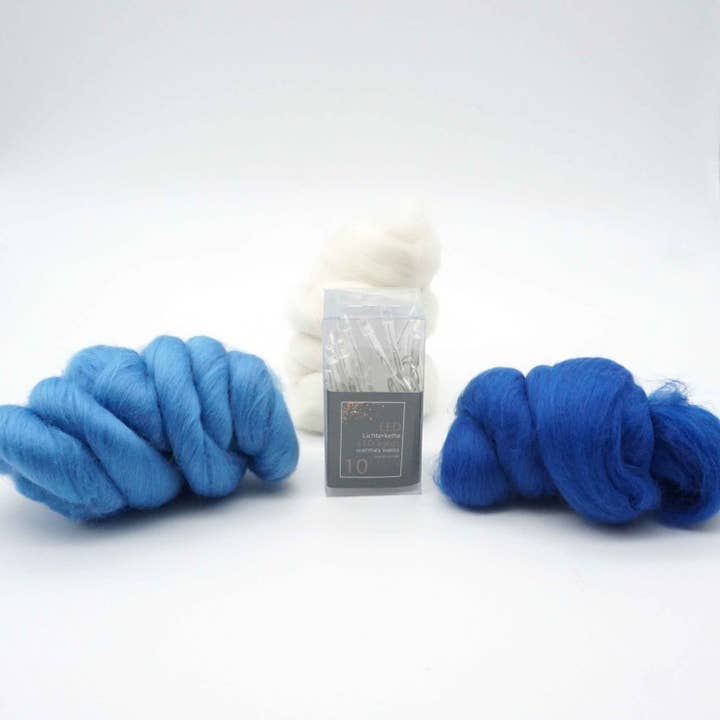 Die Kerzenwerkstatt - Wholesale Craft sewing kit - Craft kit: flower light chain made of felt - incl. lighting2