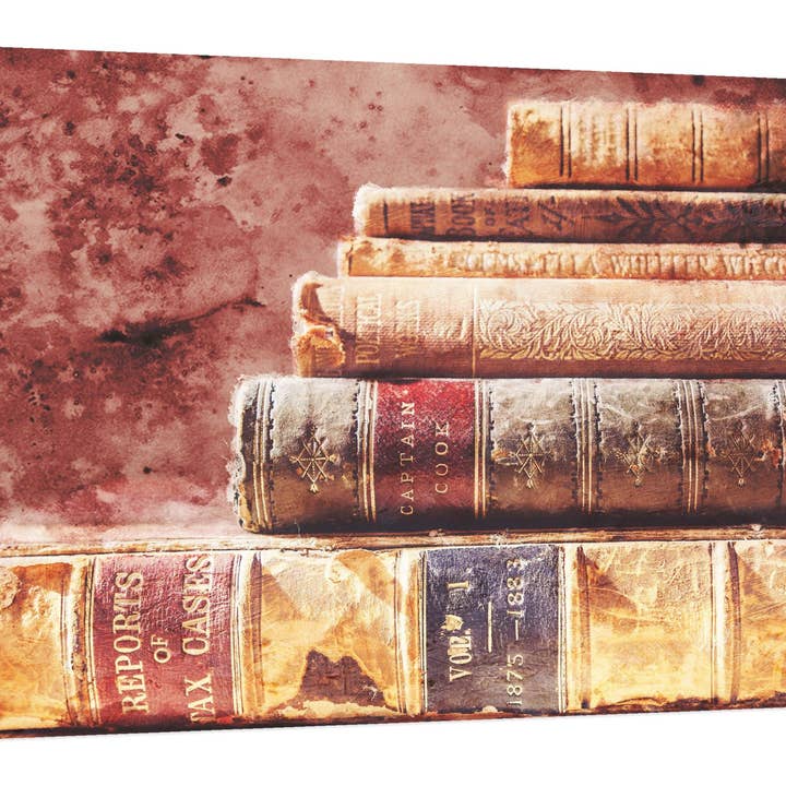 Old Books Art mural sur toile 20" x 22" pour la vente par PTM Images