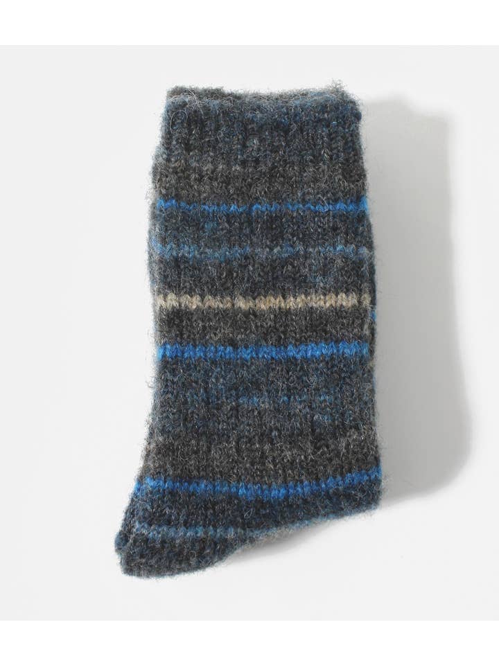 Comfortarians - Wholesale Socks - Women's - Stripes Wool Socks For Women | Cozy Wool Angora Socks