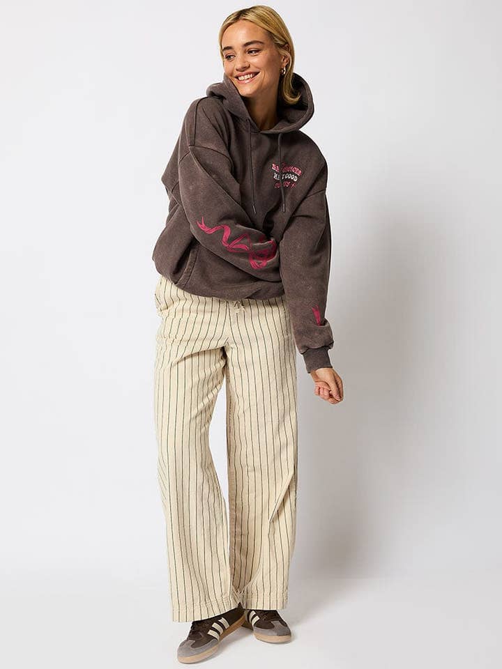 Skinnydip London – wholesale Hoodie - Dam – Dåliga val ger bra historier huvtröja i grått