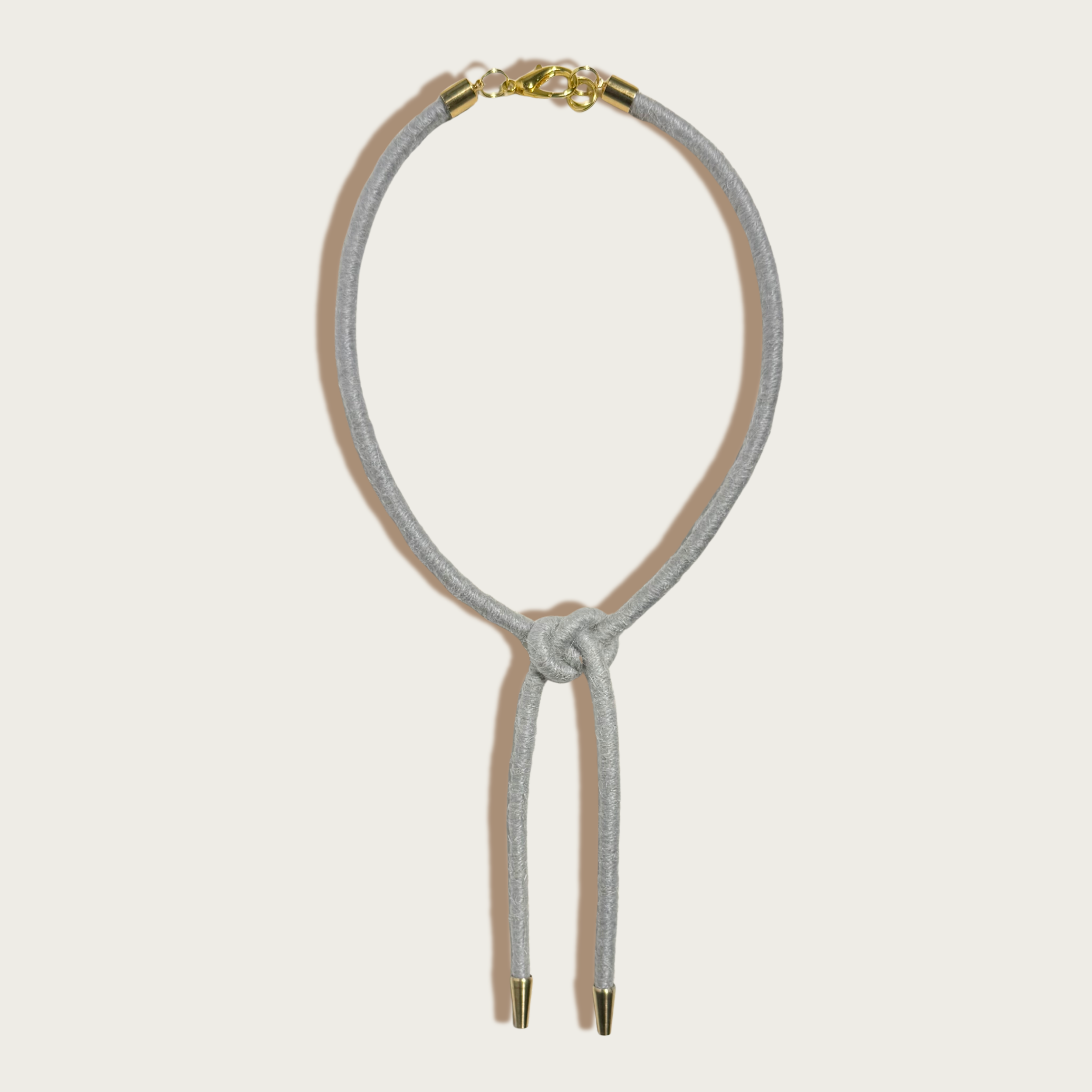 SASHA - Wholesale Woven Necklace - Shoelace Square Knot Bolo7