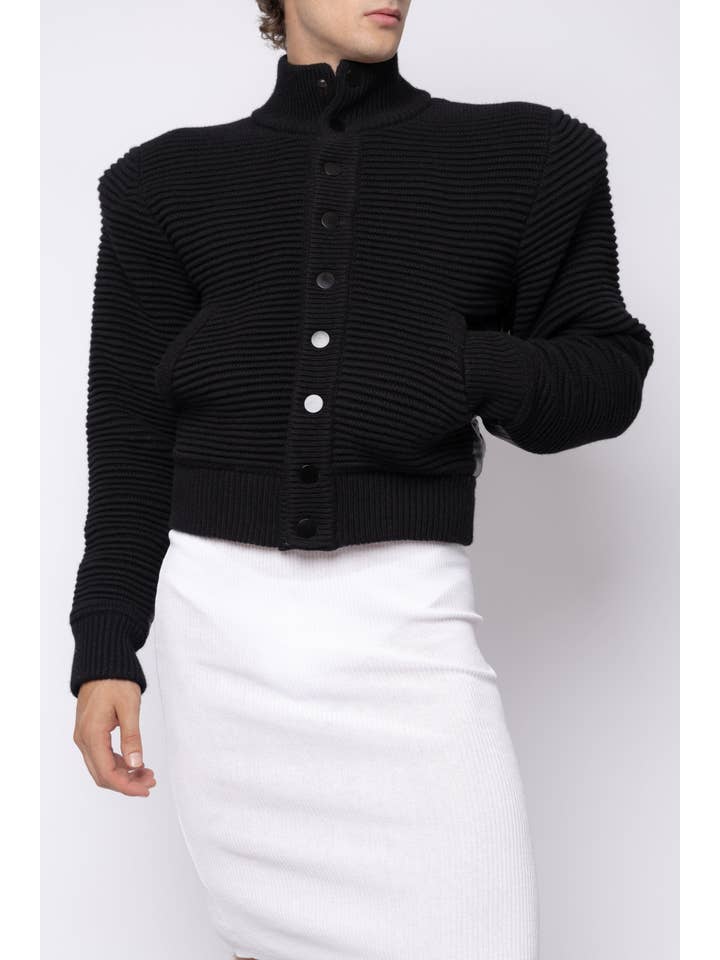 FANG - Wholesale Bomber Jacket - Men's - Power Shoulder Knitted Bomber2