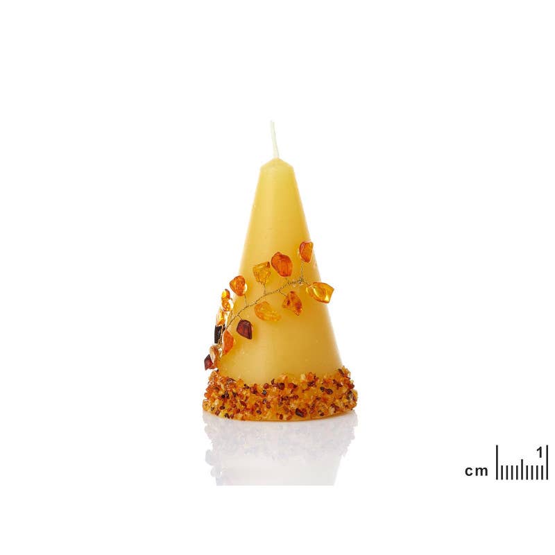 OPALOOK France – Velas de decoração por atacado – Vela com âmbar, 10x6 cm1