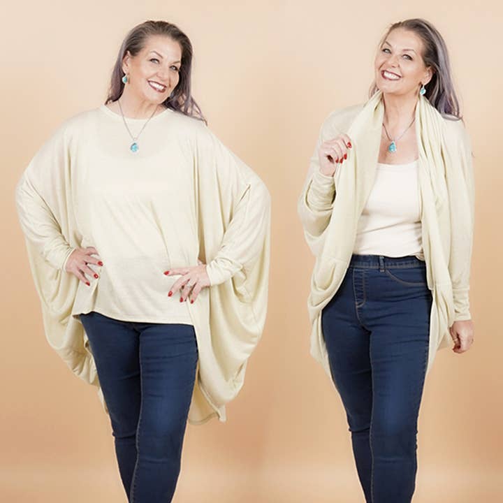 Carditop - SAND SHIMMER for wholesale by SHAWL DAWLS