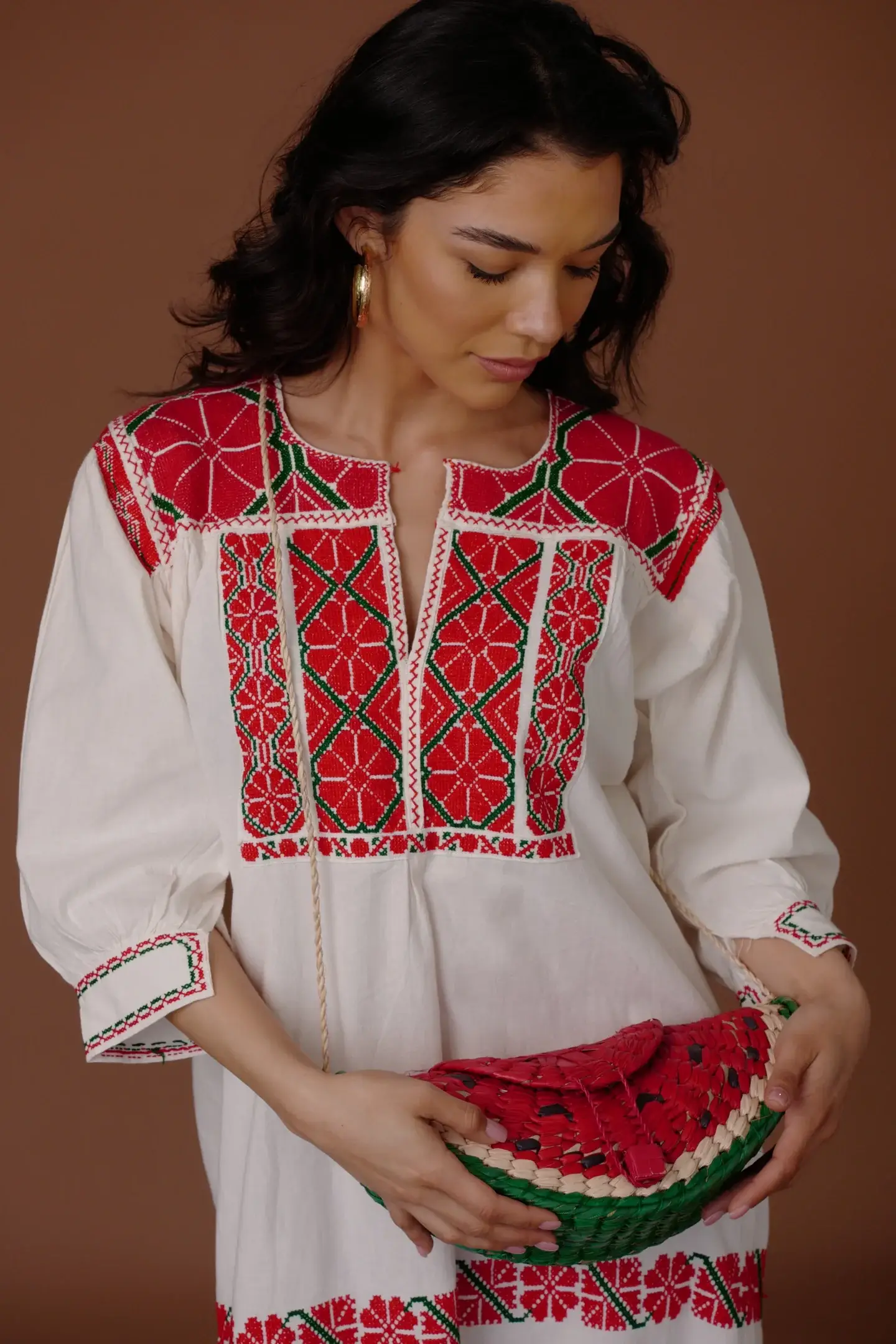 LOLA Y TULA - Wholesale Crossbody Bag - Women's - Woven Watermelon Bag2