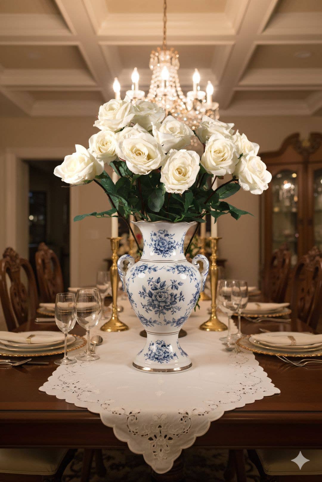 Larksilk - Wholesale Artificial flowers - 27" Real Touch Candle White Rose Artificial Flower4