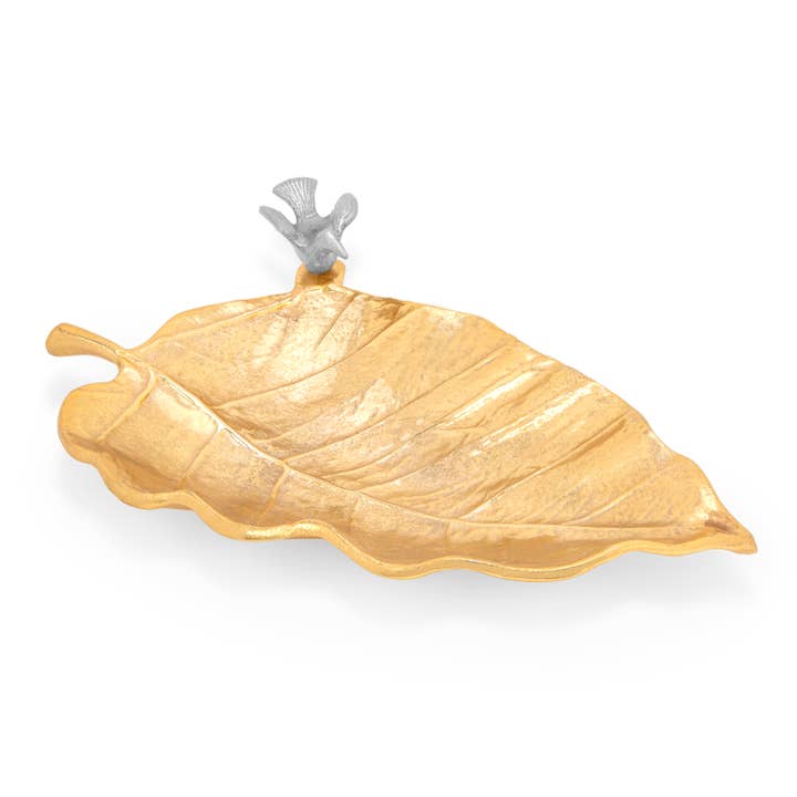 Guld Leaf maträtt för wholesale av CLASSIC TOUCH DECOR INC.