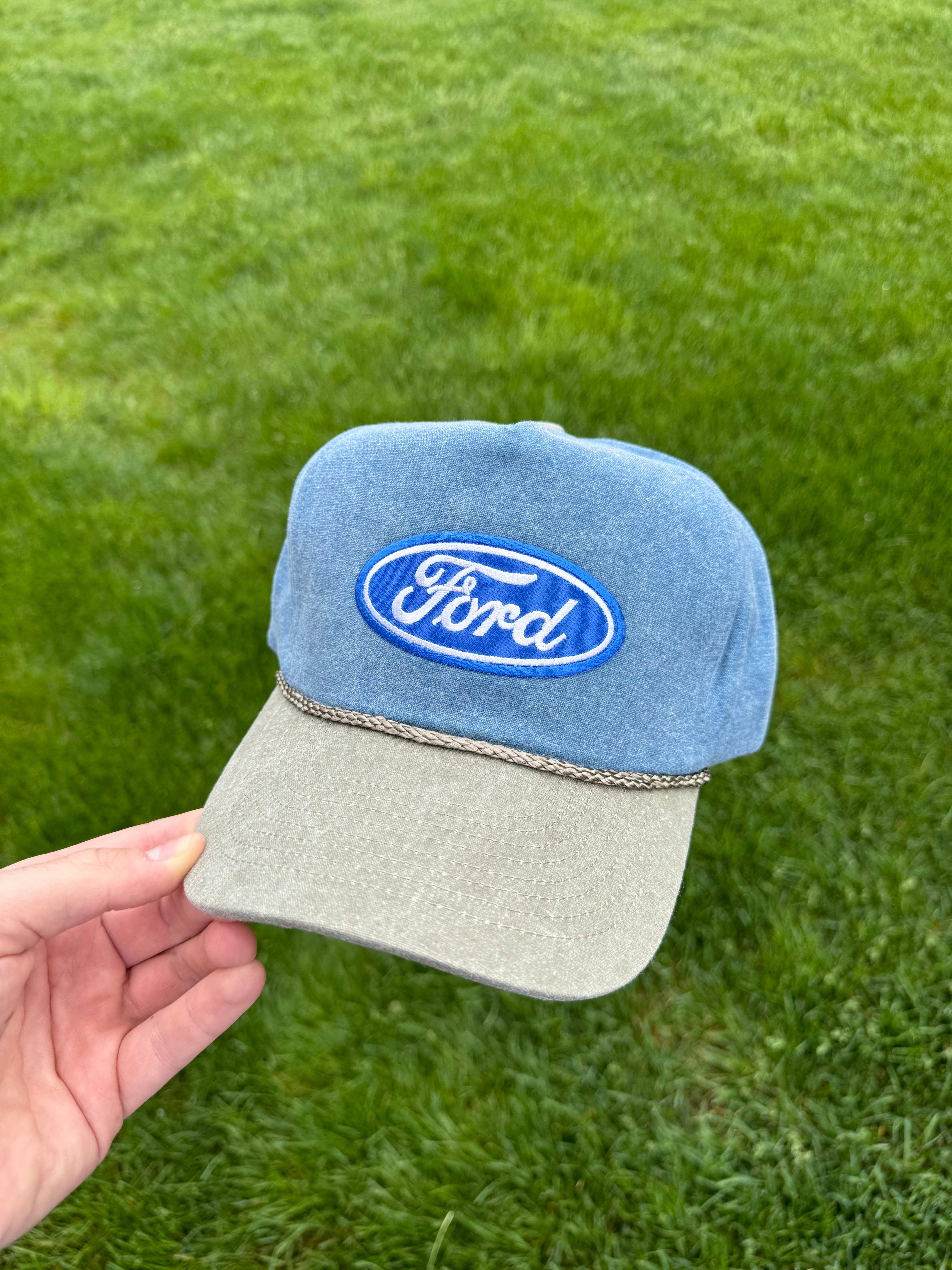 River Bent Hat Co. – boné - Unissexo por atacado – Caminhoneiro de Areia Ford Vintage3