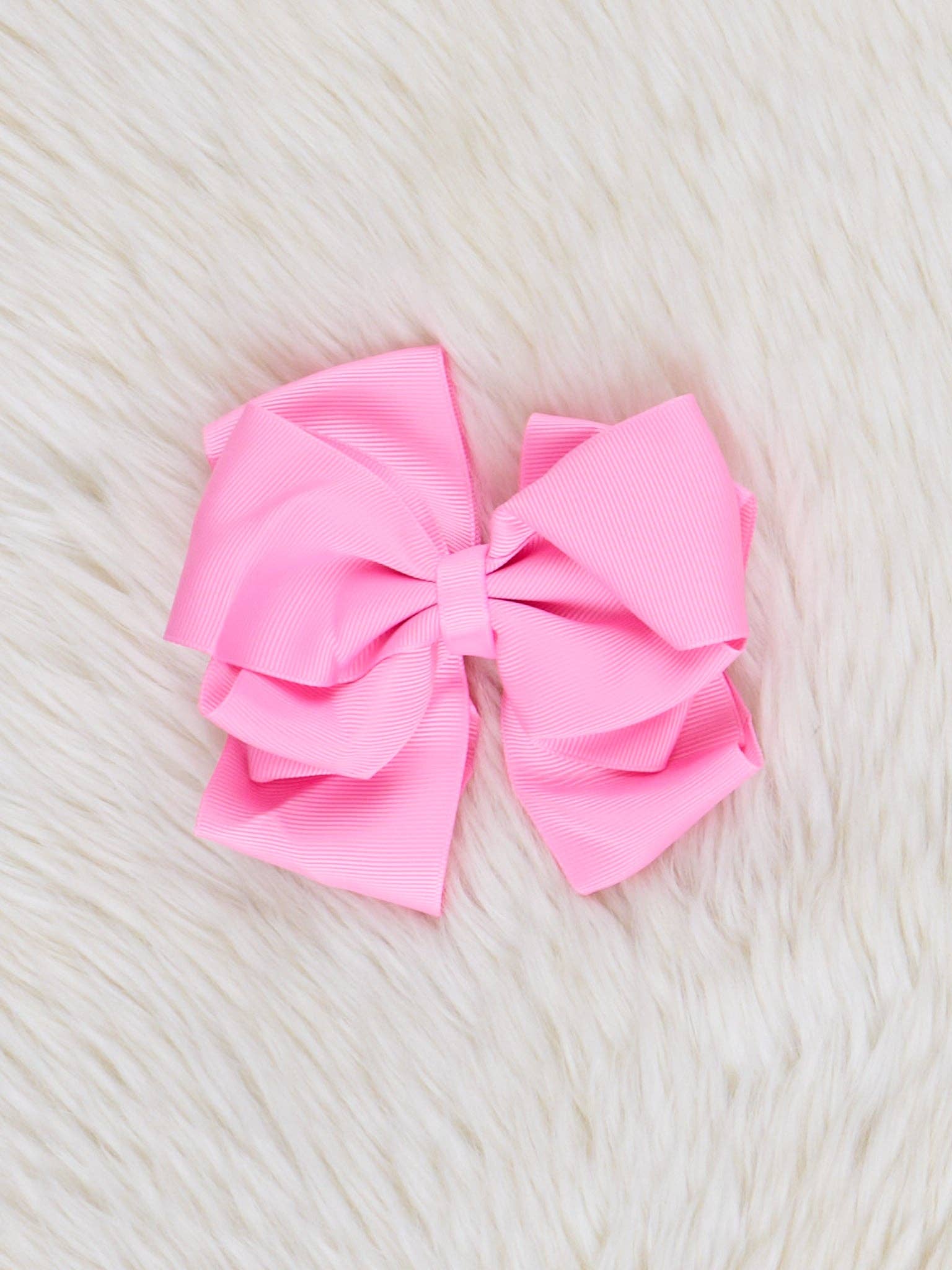 Marie Nicole Clothing - Wholesale Hair Bow - Kids - Double Layer Bow 5 Inch - 70 Colors Available55