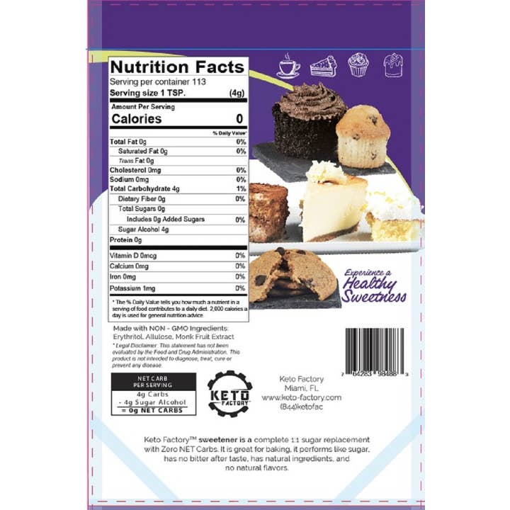 KETO Factory – Engroshandel Sukker – Mager sødemiddel munkfrugt, allulose, erythritol1