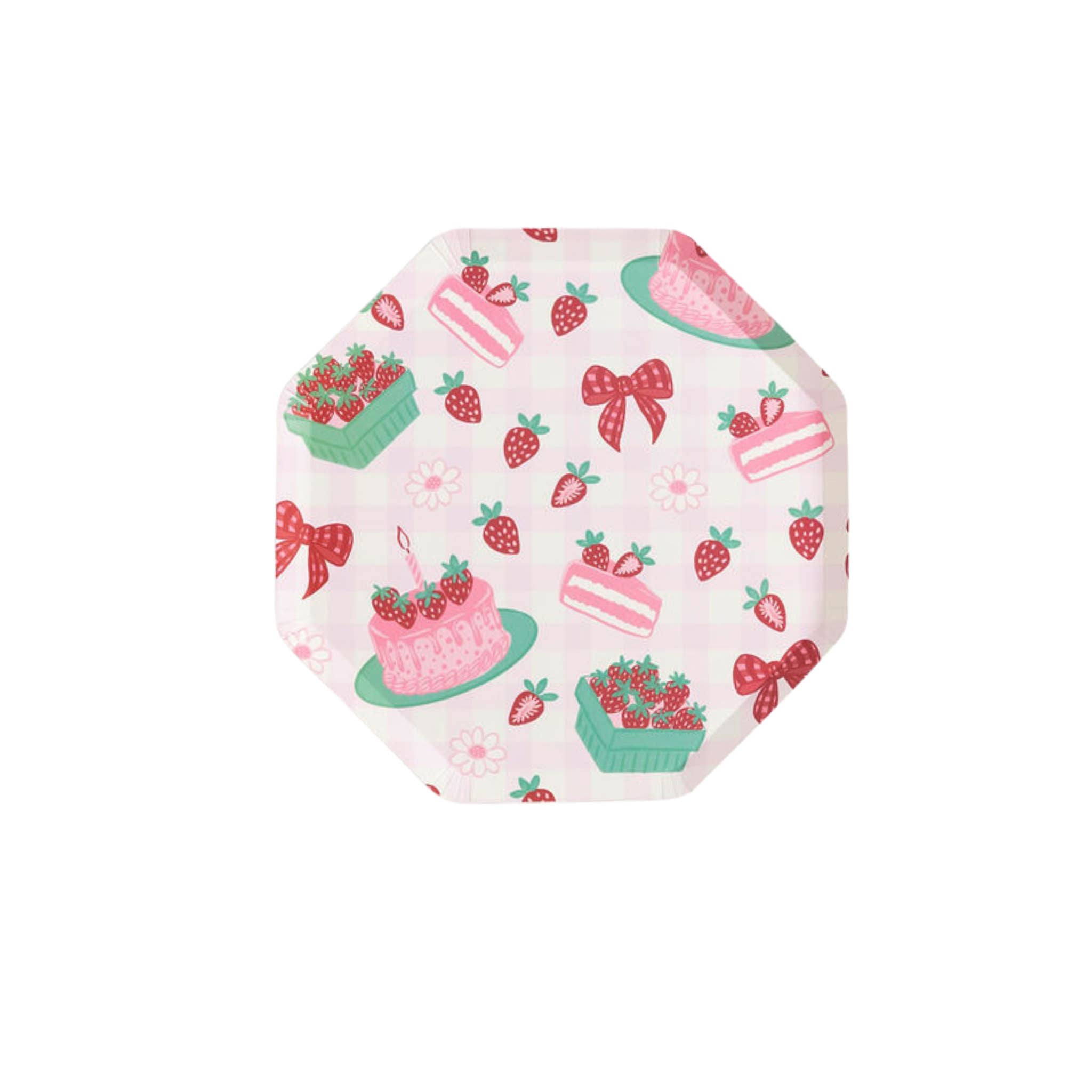 Festive Fun Co. - Wholesale Disposable Plate - Strawberry Delight Plate