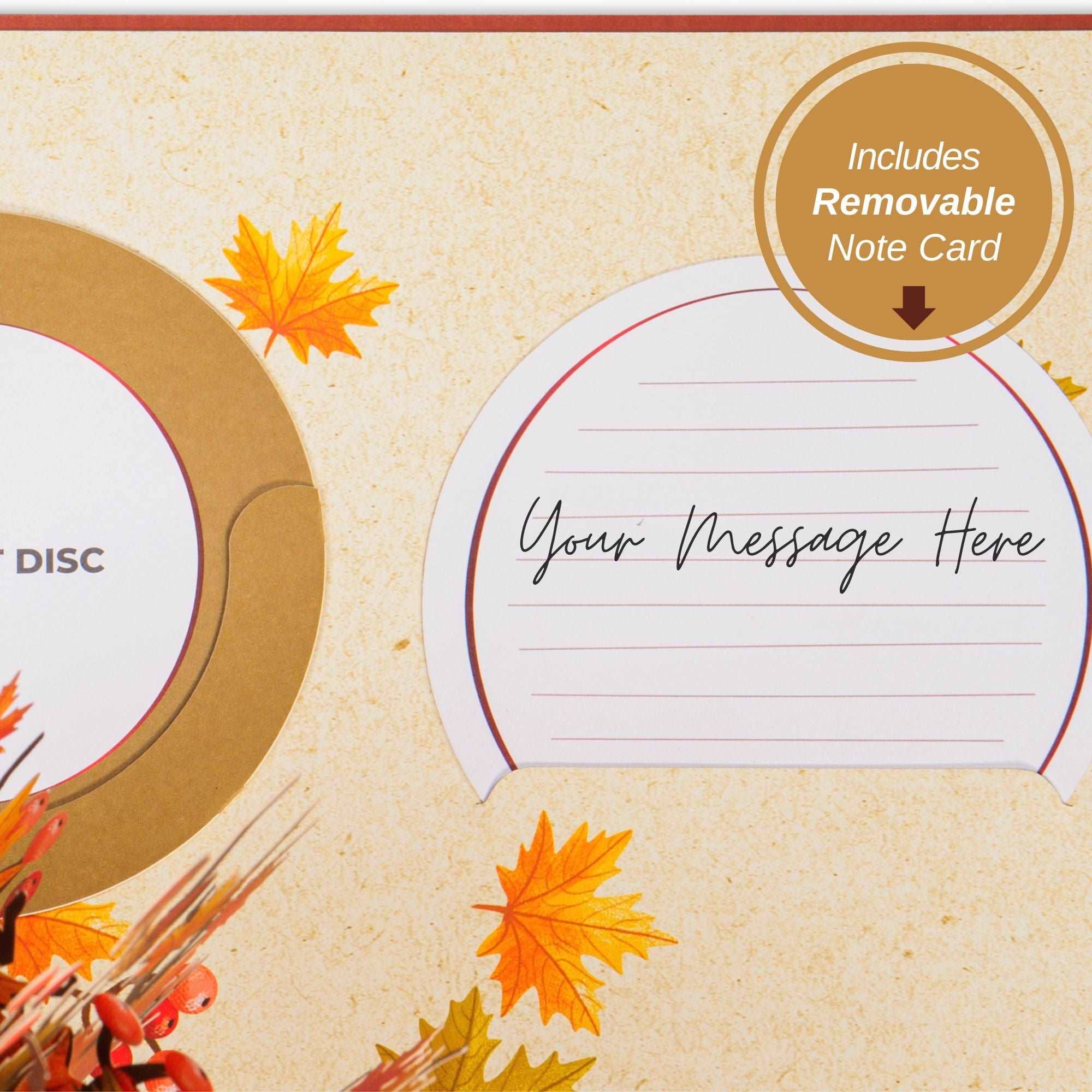 Paper Love – Engroshandel Hverdagshilsen kort – HugePop Pop Up Ahornblad med Aftagelig Buket6