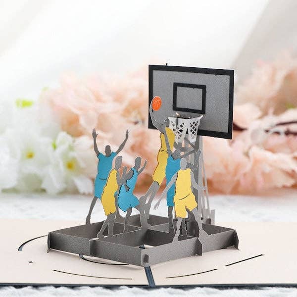 Cartão 3D para Ele para o Pai - Cartão com Design de Basquetebol por atacado de LanLivia
