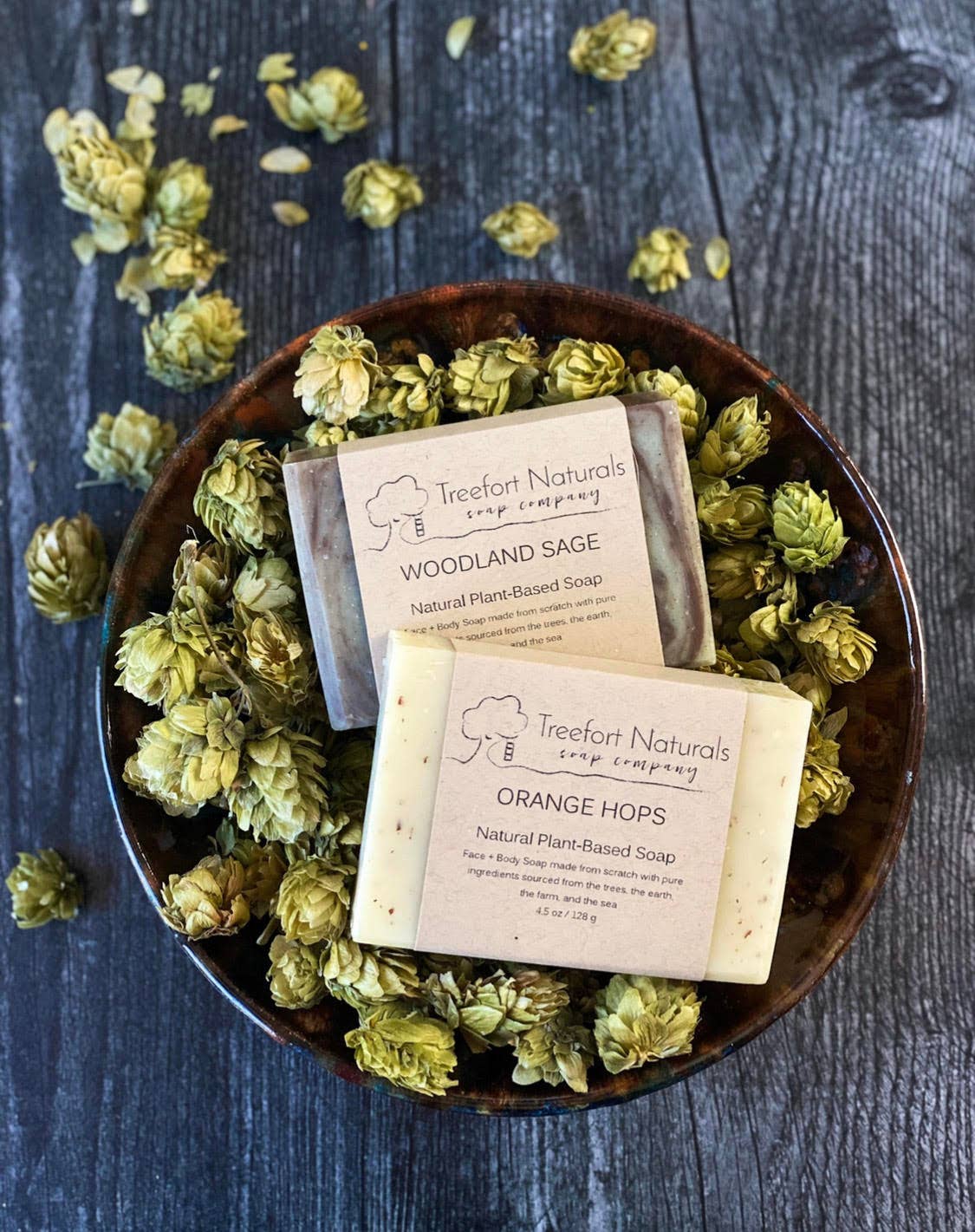 Treefort Naturals Soap Company – Engroshandel Sæbestykke – Orange Humle Sæbe2