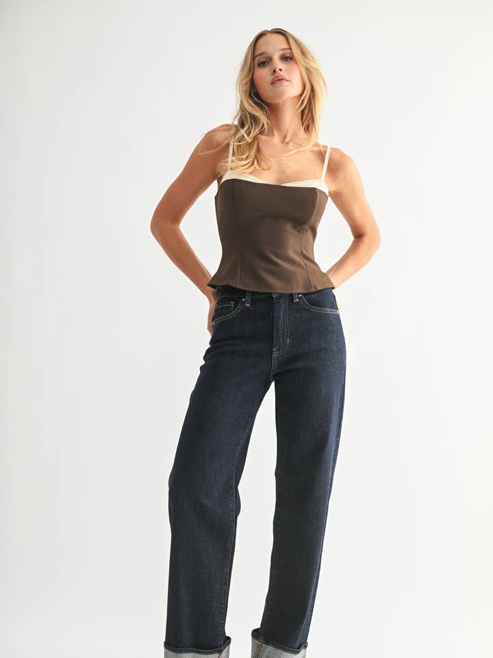 JBD - Wholesale Jeans - Women's - DP854 - SUP - Cuffed Wide Leg0