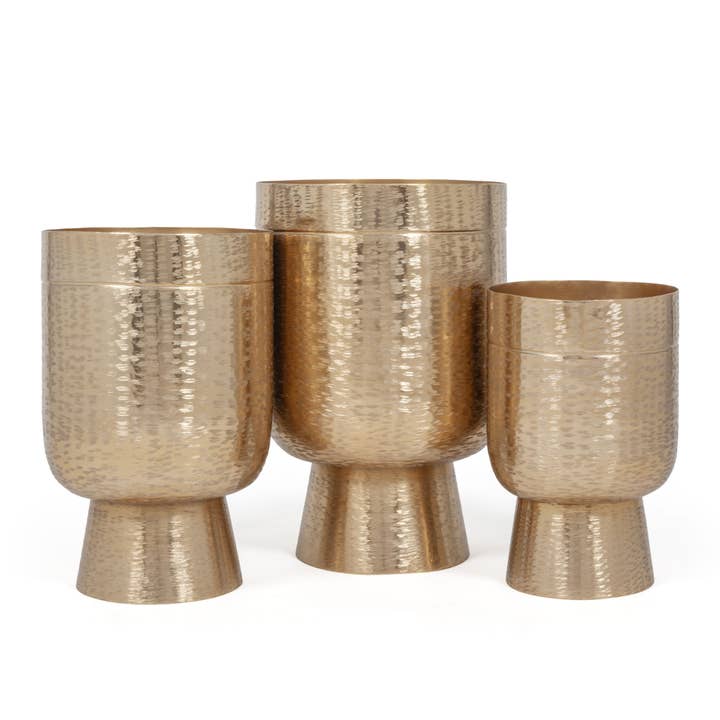 Fioriere da pavimento in metallo Delilah, S3 per la vendita all'ingrosso da parte di Vertuu Design Inc.