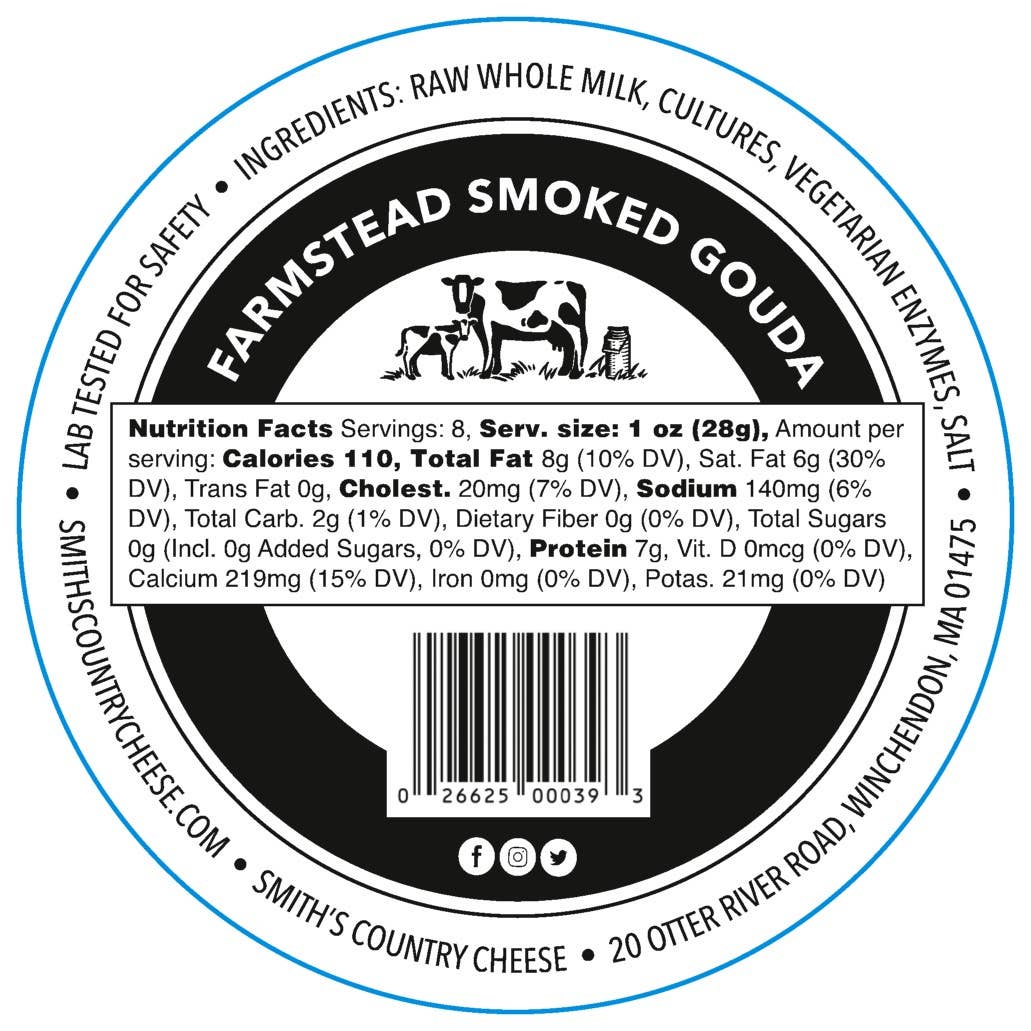 Smith's Country Cheese - Wholesale Cheese - Smoked Gouda1